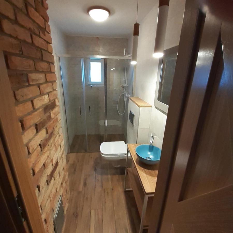 Pastelowy Domek Z Balia Elektryczna Z Jacuzzi Zalakowo Εξωτερικό φωτογραφία